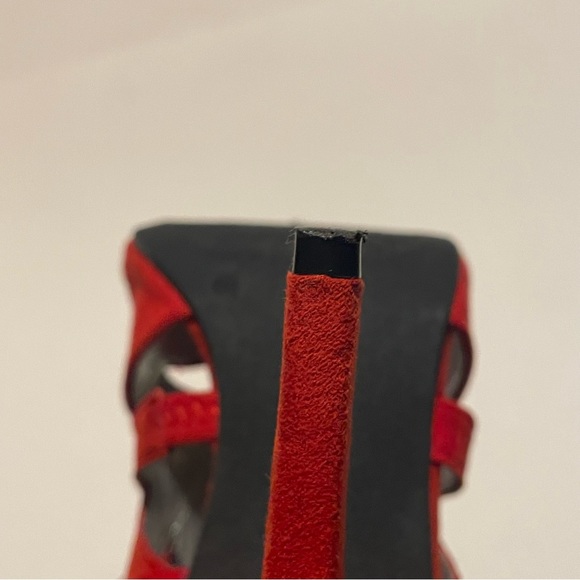 Red Xappeal open toe heels size 6.5 - Picture 7 of 9